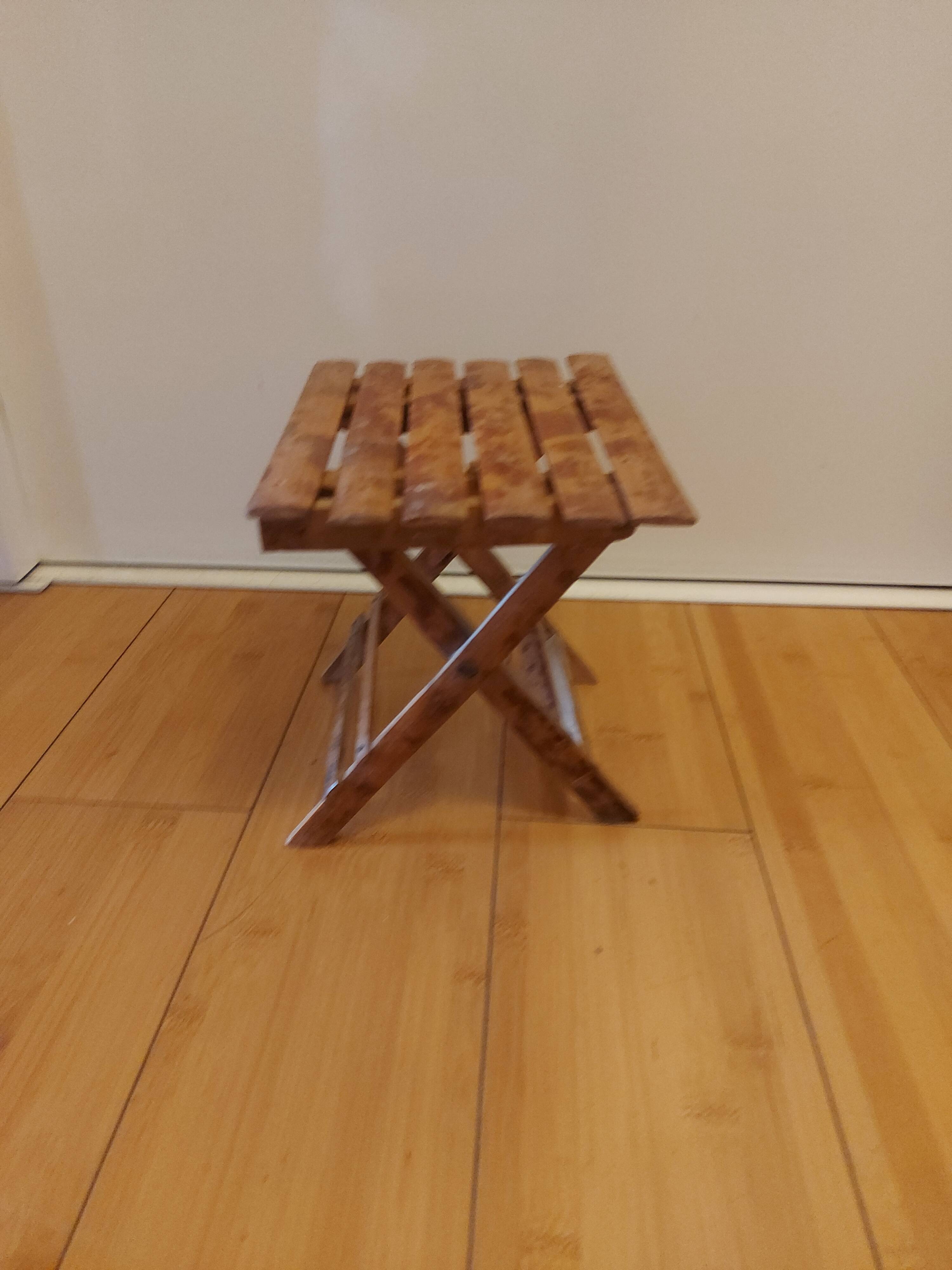 Vintage children's folding stool