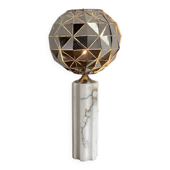 Space Age Kinetic Lamp. 1970. Chrome and marble.