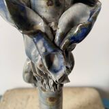 Anthropomorphic ceramic candlestick