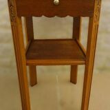 Small art deco style piece of furniture with one drawer and one shelf