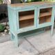 Parisian buffet patine celadon green and bluish grey