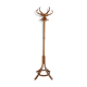 Vintage parrot coat rack in curved wood