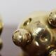 Pair of Swedish brass candlesticks from the mid-century by Gusum.