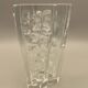 Thick crystal vase by Daum. Sculpted decor in a modernist style. 1960 - 70.