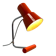 Lampe de bureau rouge modèle 85133 par Josef Hurka