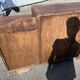 Asymmetrical antique Art Deco sideboard in rosewood veneer.