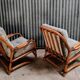 Paire de fauteuil en rotin vintage