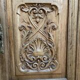 Buffet deux corps en chêne sculptée Renaissance