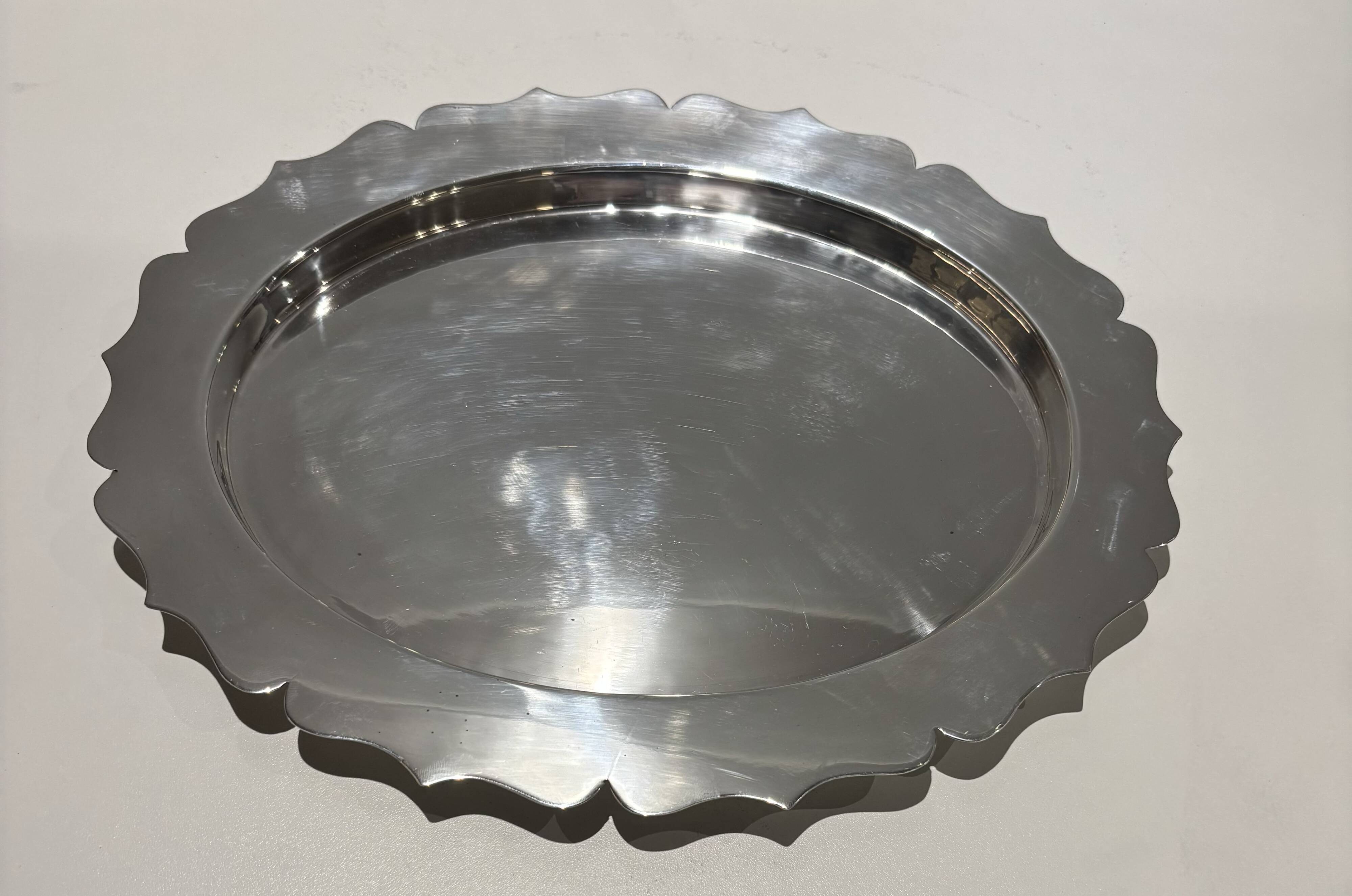 Vintage oval silver-plated tray J.B. Chatterley & Sons – Birmingham