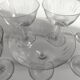 Set of 8 chiseled crystal champagne glasses