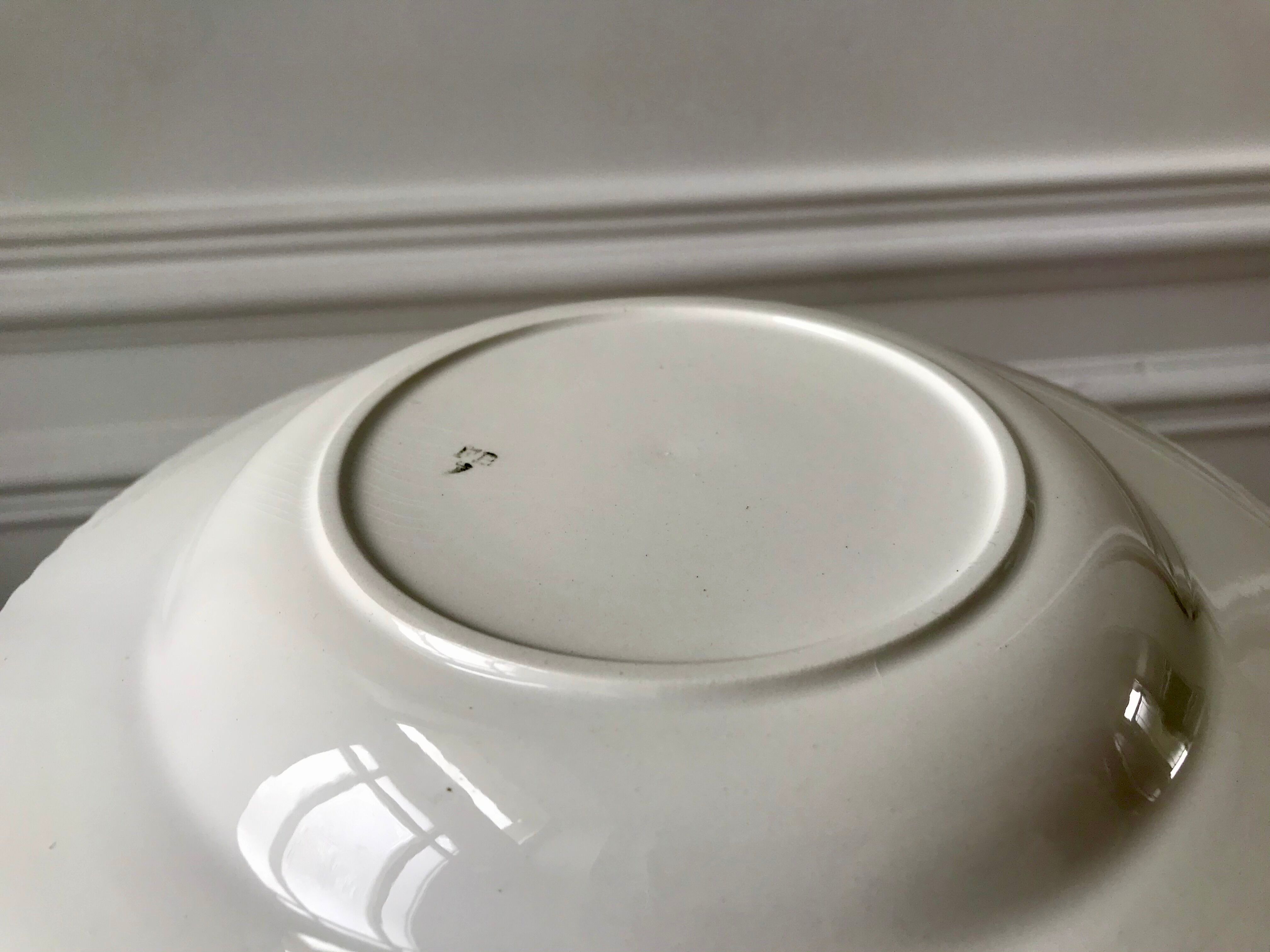 lot of 6 hollow plates FB Badonviller serrated years 30-40