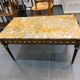 Louis XVI style coffee table - marble, porcelain medallions