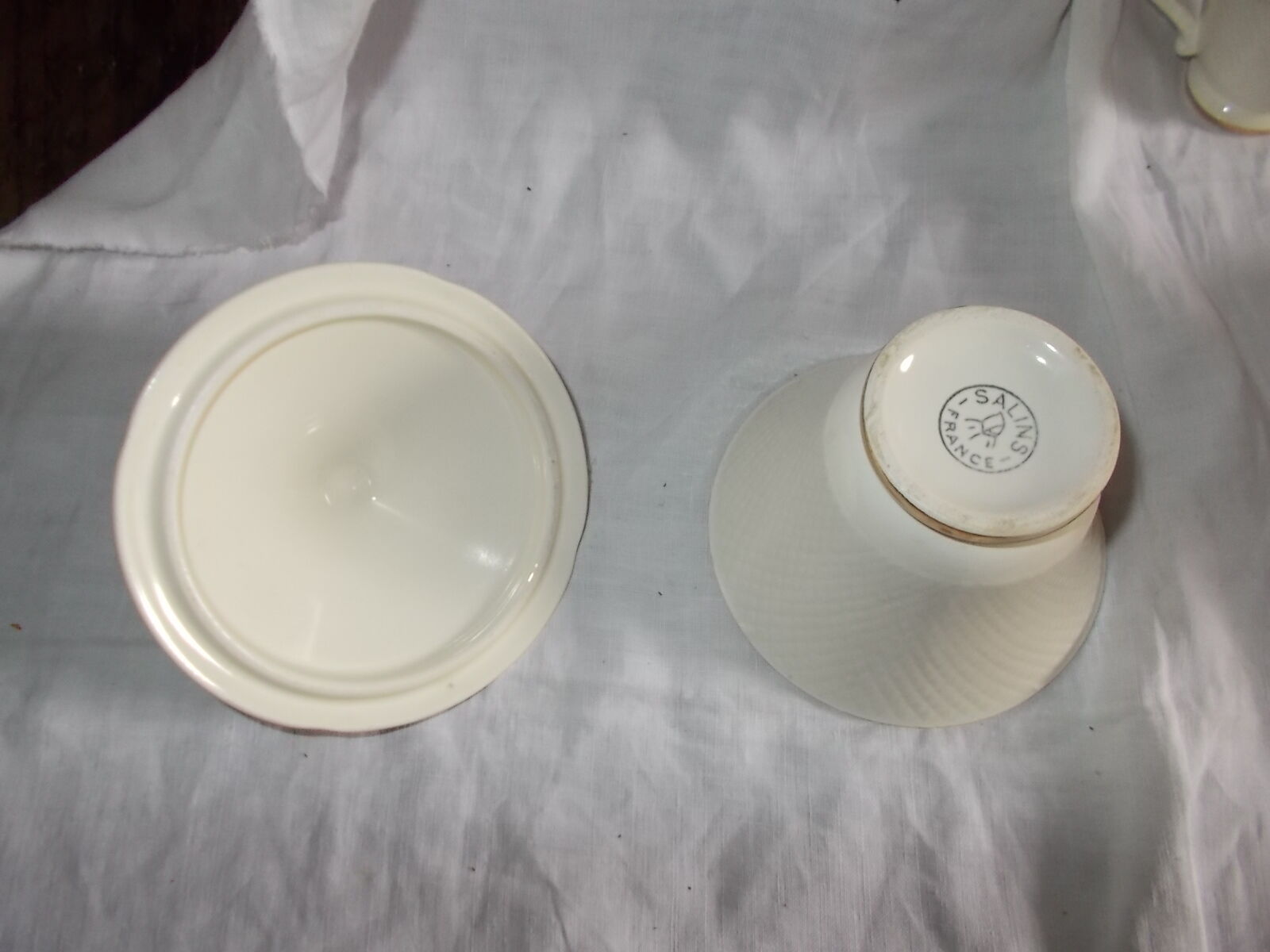 Coffee service or tea in faience Salins France