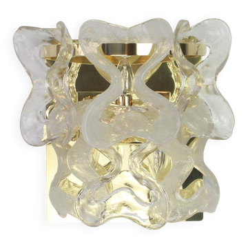 Applique murale en verre de Murano par Kalmar Mod. Catena, Autriche, années 1960