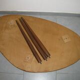 Table triangulaire en forme de rein de 1950/60