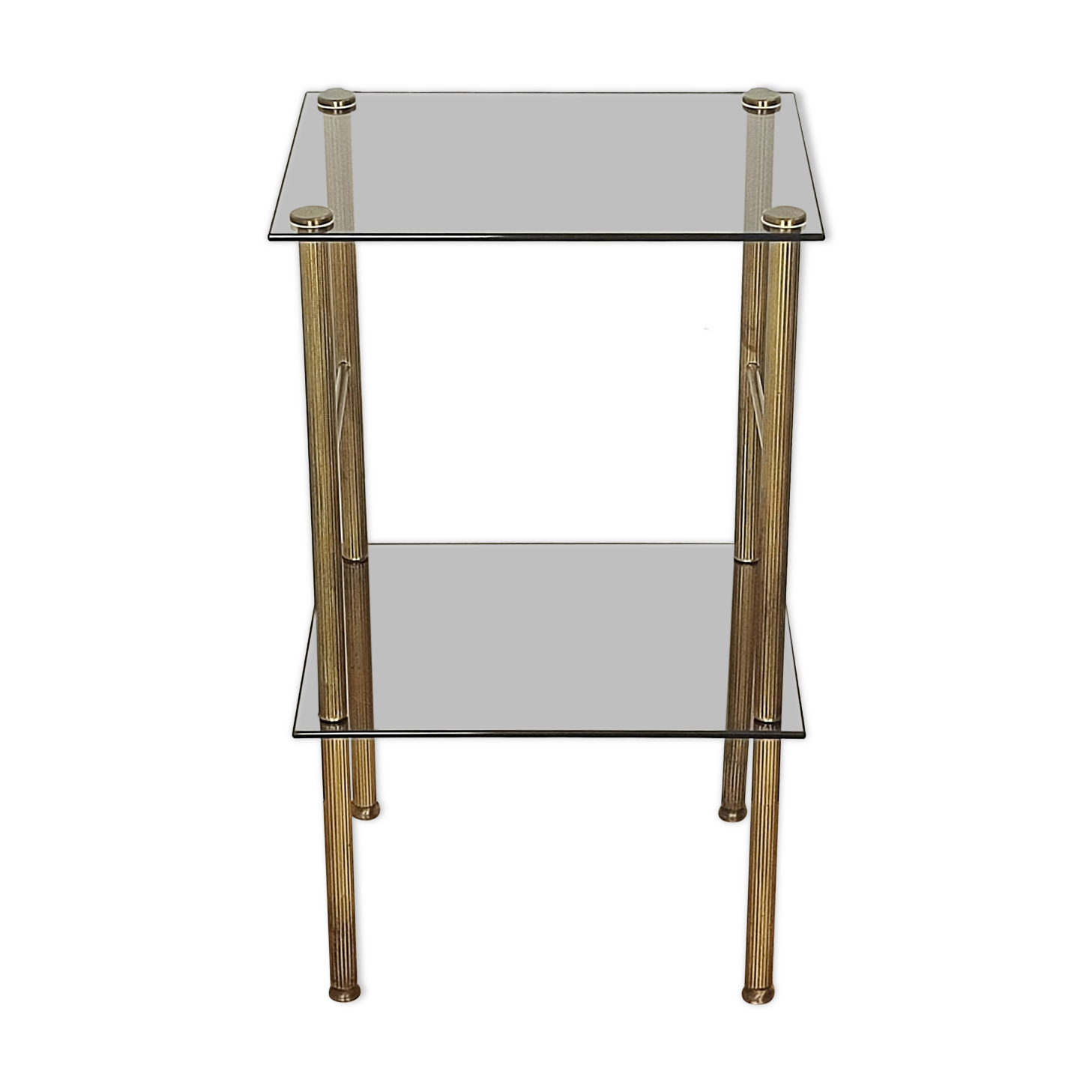 Brass side table/end table