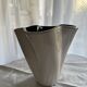 Imposing Black and White Ceramic Vase Signed Elchinger Vintage