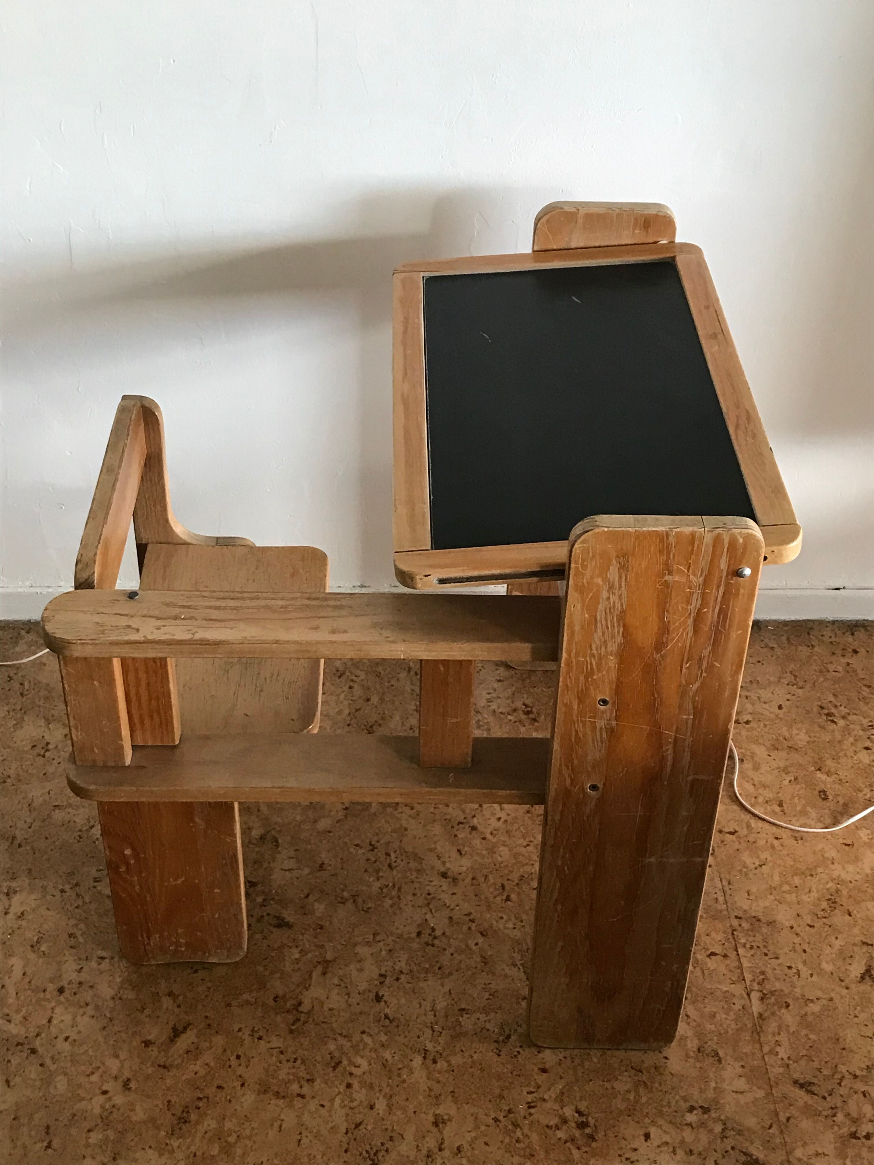 Vintage foldable child desk, year 70