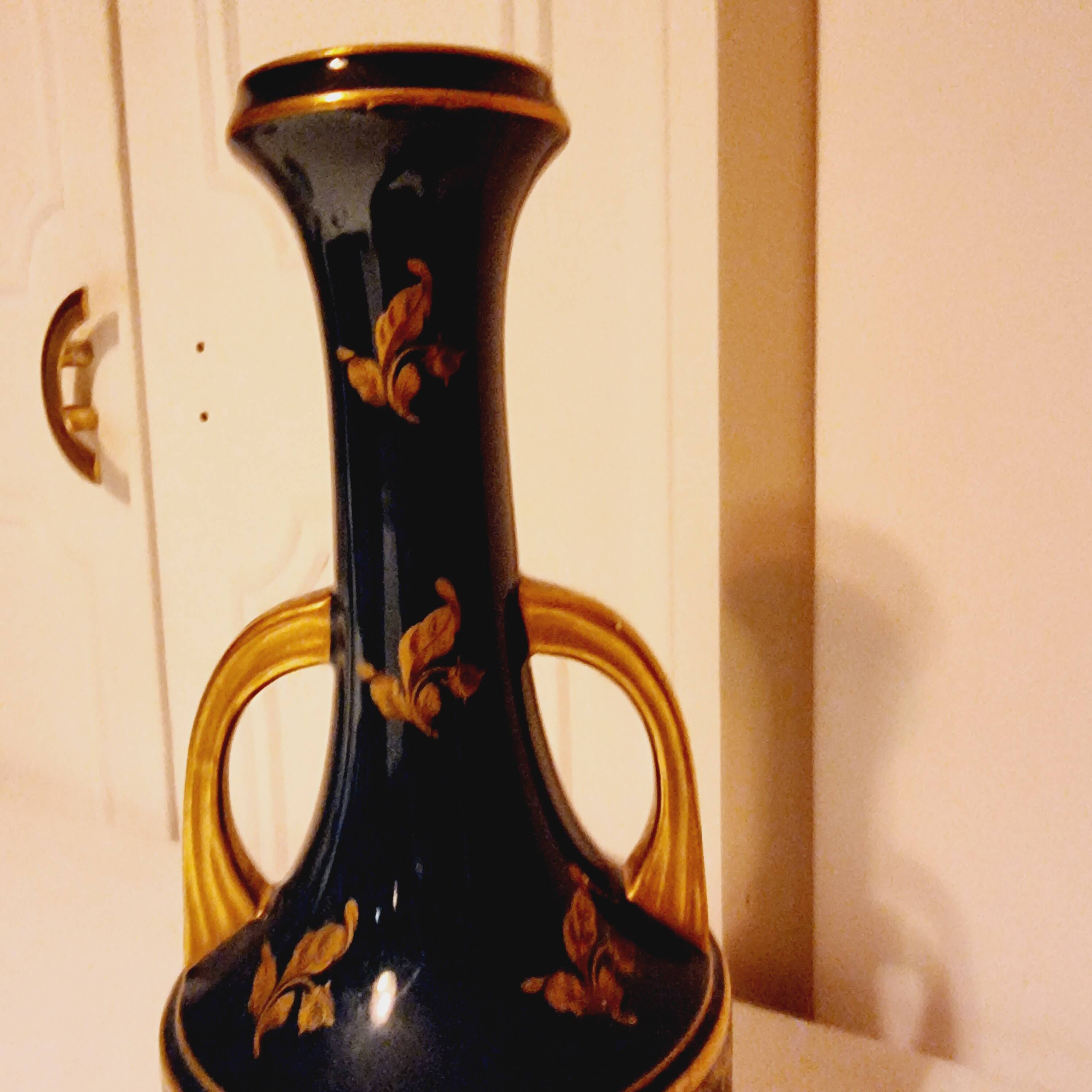 French Empire style vase from the 1920s by Jaget & Pinon