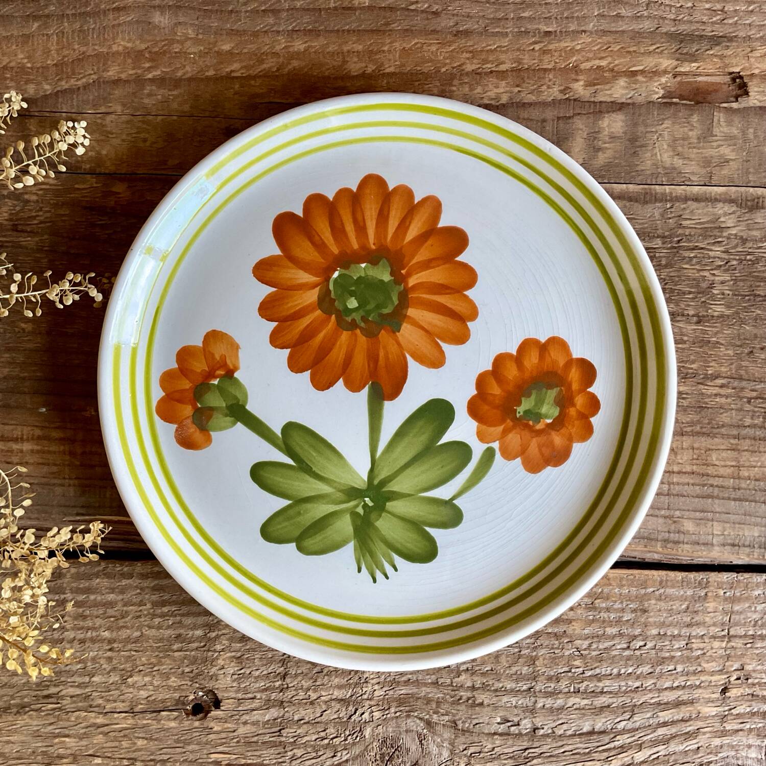 4 sarreguemines and digoin dessert plates