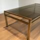 Table basse moderniste en laiton