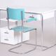 Bauhaus Desk in Chrome-Plated Steel and White Lacquered Wood, Germany, 1930s