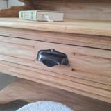 Desk / Dressing table in solid elm from the early 20th century.