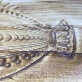 Plat à poisson en céramique de Longchamp, années 60-70