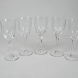 5 crystal stemware