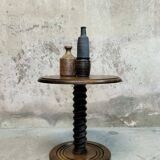 Vintage oak pedestal table