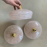 Pink Clichy glass pendant lamp