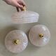 Pink Clichy glass pendant lamp