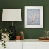 Military map of France, original printed in 1896.