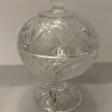 Cristal d'Arques candy box with animal and bird motifs