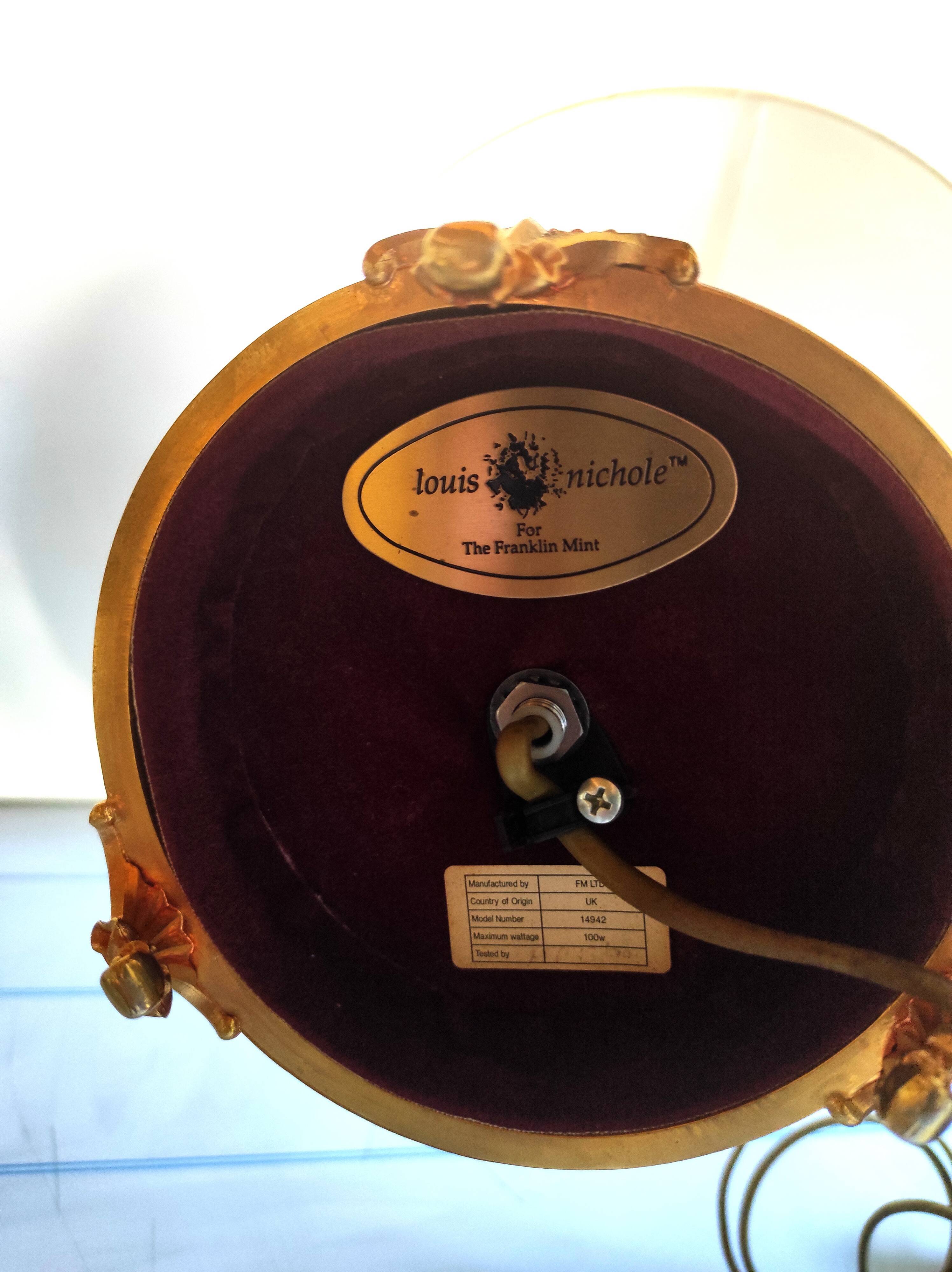 English porcelain lamp