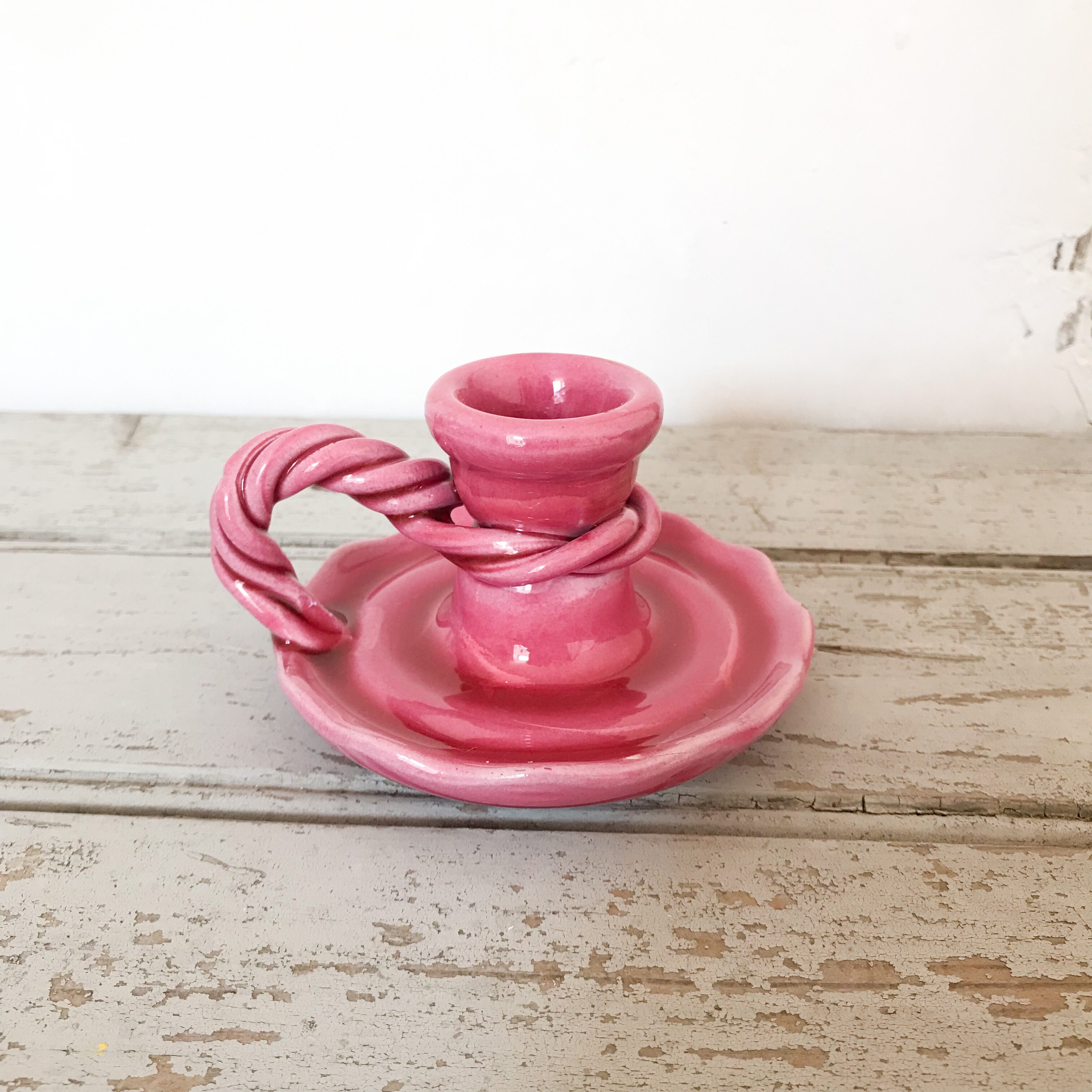 Vallauris ceramic candle holder