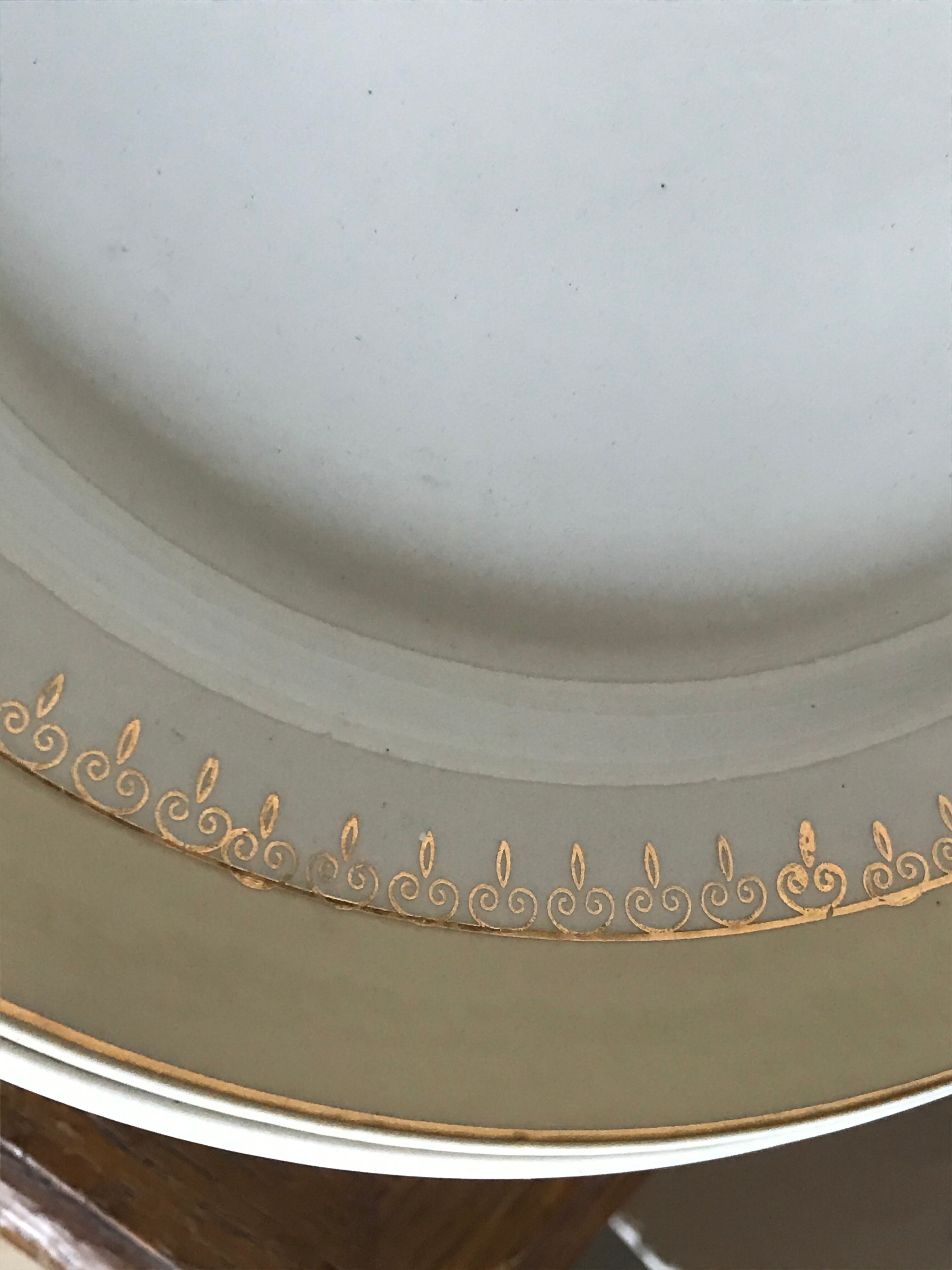 Set of 6 flat plates Lunéville
