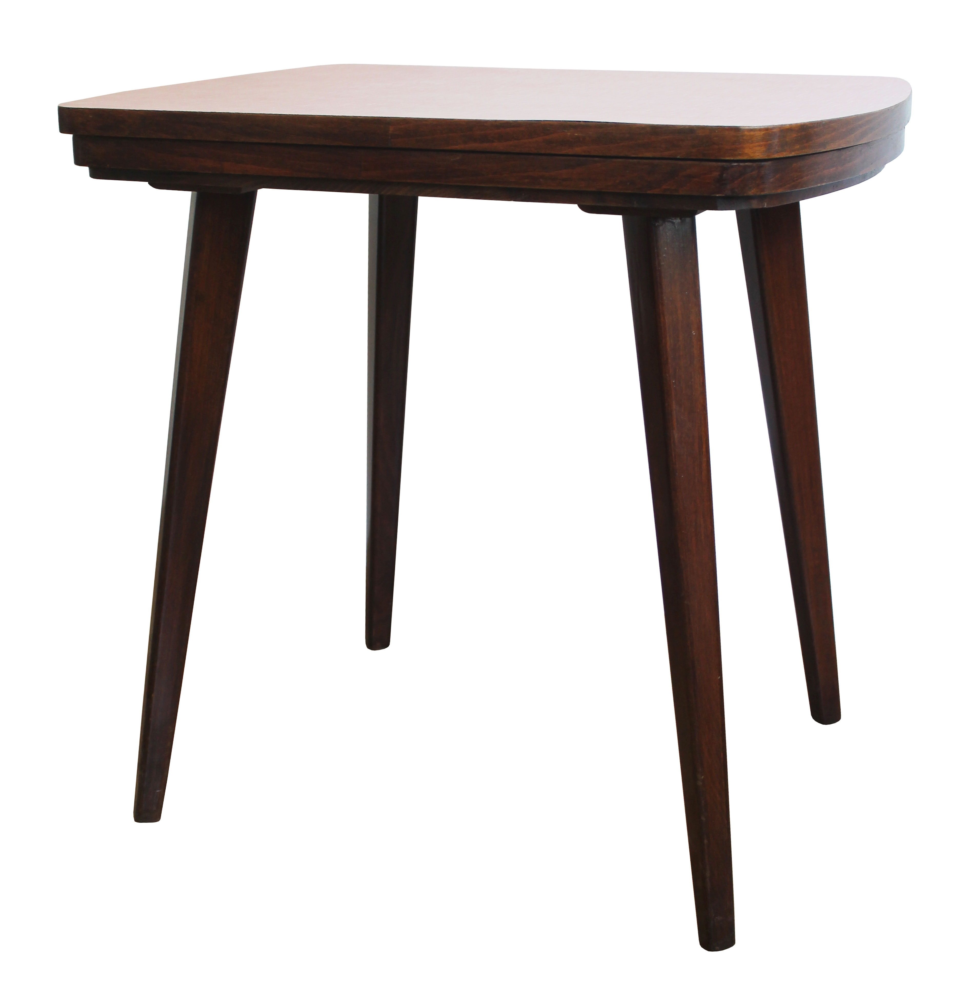 Table d’appoint mid century avec plateau en formica réglable