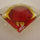 Sommerso Murano Glass Ashtray, Italy, 1960s