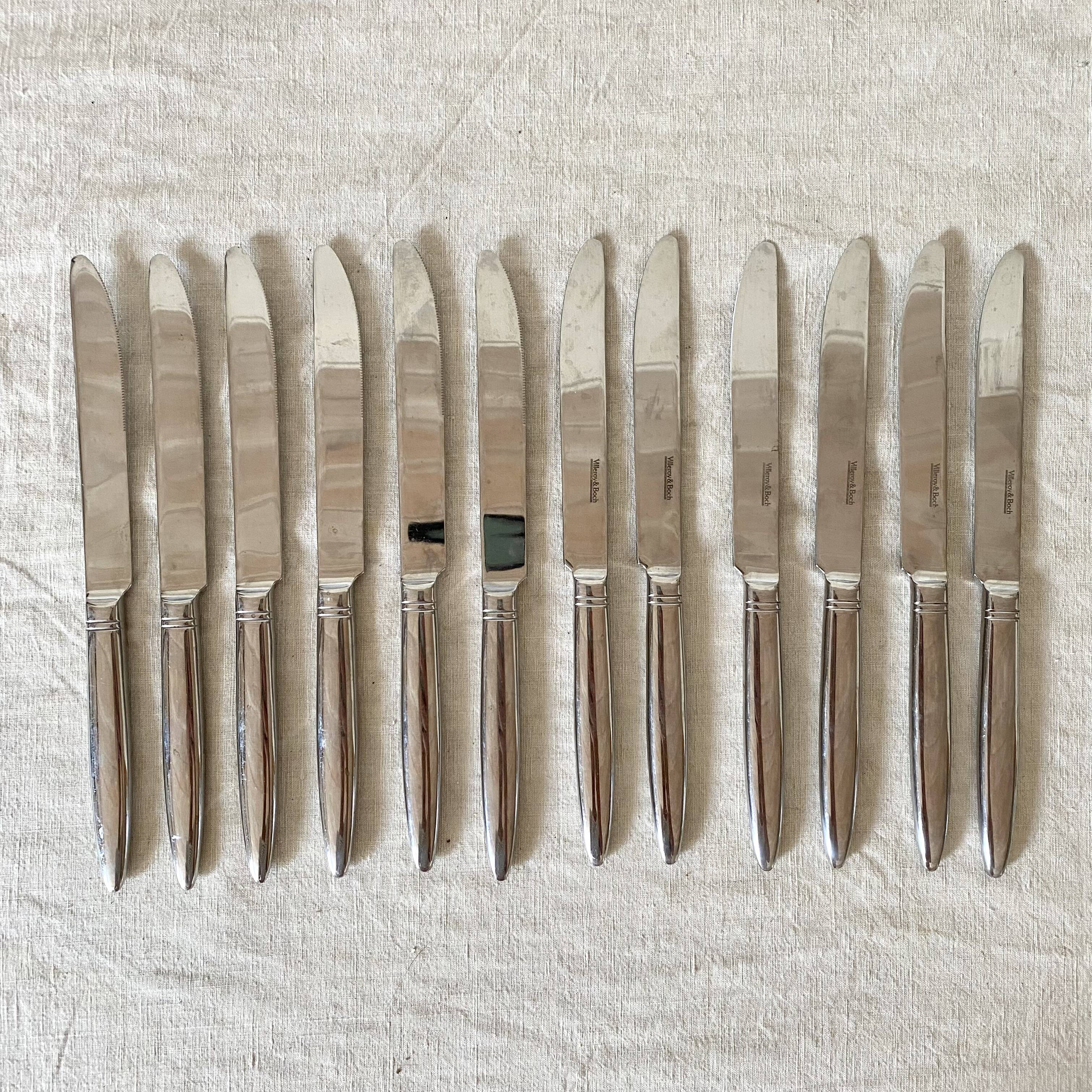 Villeroy and Boch stainless steel knives x12