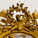 Miroir Louis XVI bois doré - fin XIX eme