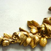Pediment, gilded bronze, ornament for mirror, piece of furniture, signed Jacquet Grelier