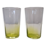 Mid Century Neon colored Drinking Glasses, 1950s