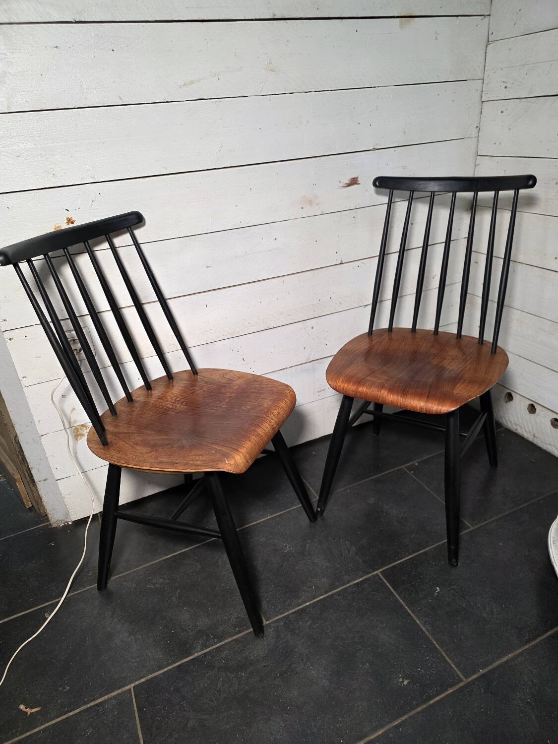 Pair of Scandinavian chairs Fanett by Ilmari Tapiovaara, 1960s