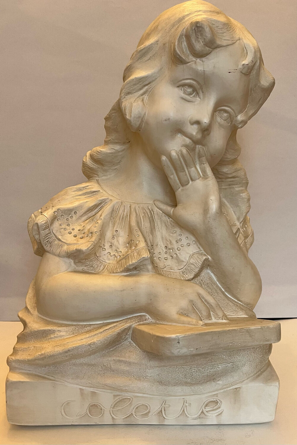 Buste en plâtre