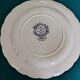 Plat vintage en faïence anglaise Ridgway, modèle "windsor" bleu