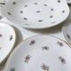 antique dessert service Lunéville 8 plates + 1 cake dish