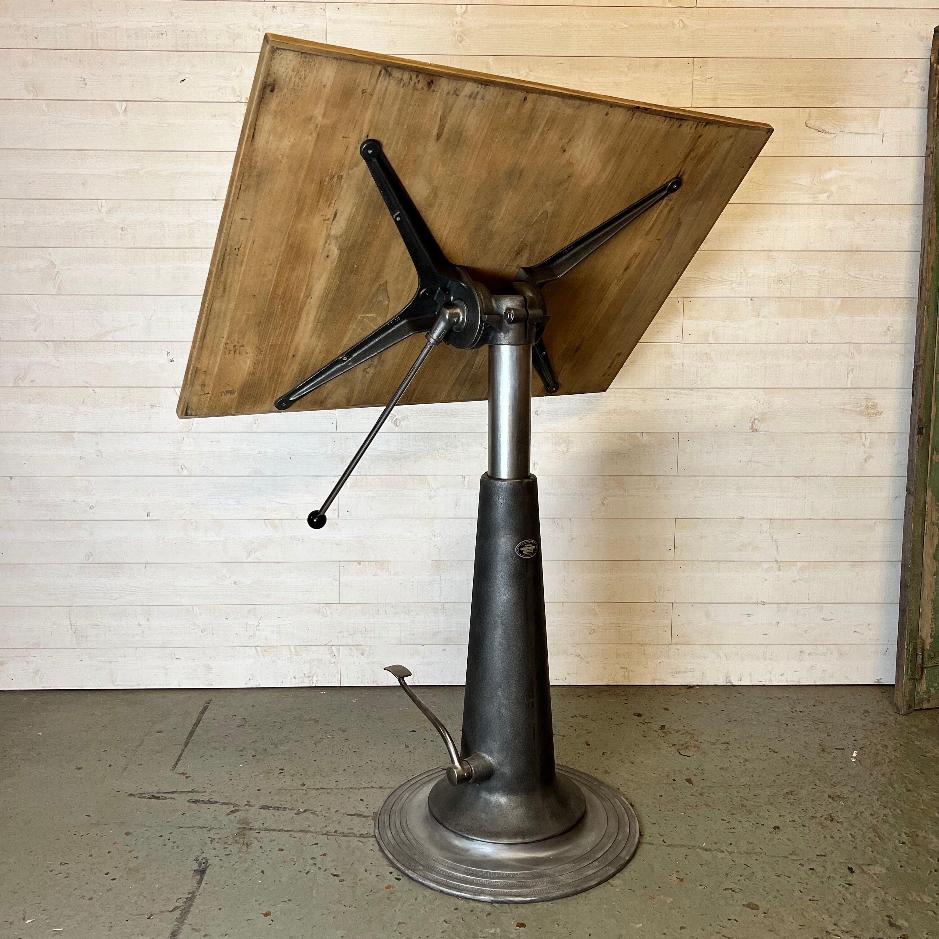 Architect's drawing table Nike Eskilstuna Sweden from the 50s