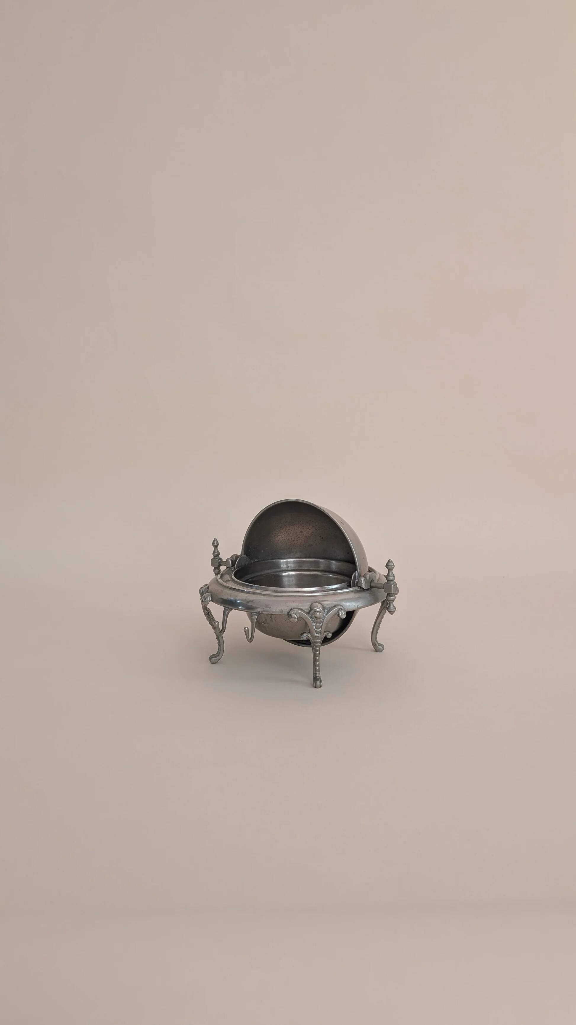 Metal sugar bowl
