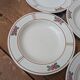 7 old deep plates in Salins earthenware model Nénuphar 24.5cm